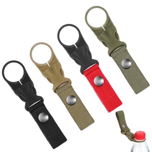 4 Pc Water Bottle Holder Hanging Bottle Buckle Portable Bottle Clip