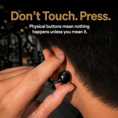 Kinglucky Next‑Gen Clip-On Earbuds, Open Ear Earbuds for Running Small Ears