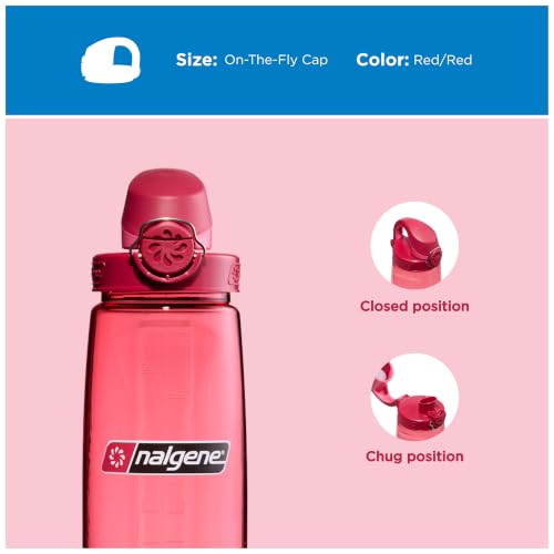 Nalgene On The Fly Bottle Replacement Lid - color: Beet Red/Red