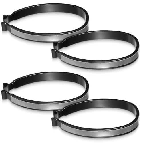 High Reflective Cycling Trousers Clips, 4 Pcs Bike Ankle Reflective Clip Outdoor Cycling Reflective-Gear Pant Cuff Clips