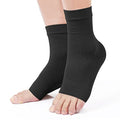 KEKING Ankle Brace Compression Sleeve – Plantar Fasciitis & Achilles - color: Black, size: Medium