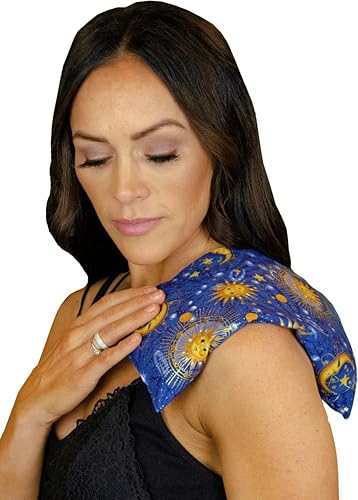 Basic Herb Pack Heating Pad, Indigo - size: 1 Pack, style: Celestial Indigo