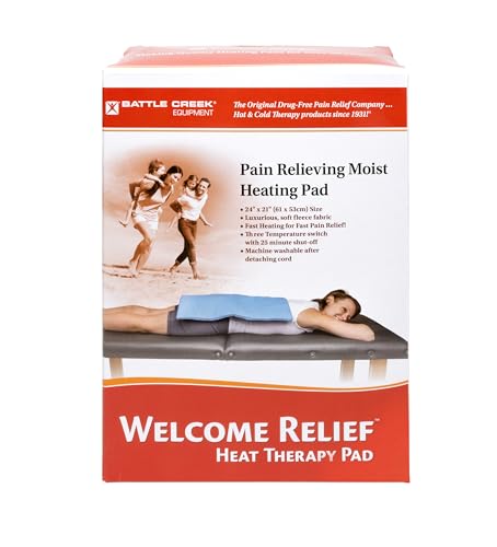 Thermophore Battle Creek Welcome Relief Moist or Dry Heating Pad, 21" X 24", Washable, Fast-Heating - size: 21" x 24"