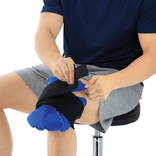 Reusable Hot & Cold Therapy Pack for Knee, Back, Shoulder & Ankle Pain (One Size) - size: Clover 11.5 x 11.5 Inch