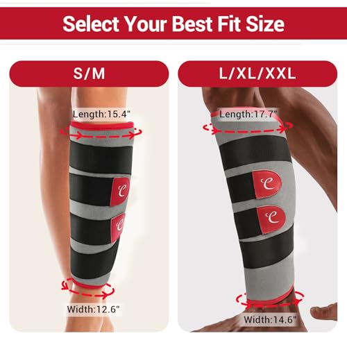 Comfytemp Leg Heating Pad, Wearable Heat Wrap for Knee/Thigh/Calf (L/XL) - size: Large