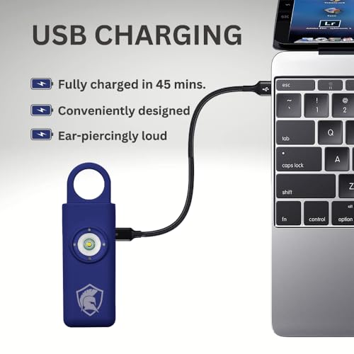 Personal Safety Alarm Rechargeable (Indigo) - color: Indigo