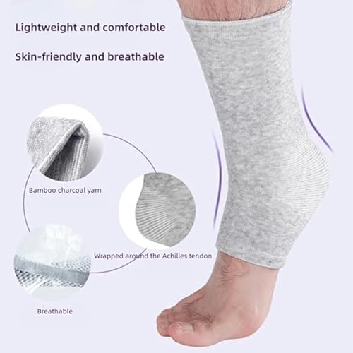 Bamboo Fiber Compression Socks for Men & Women - Ultra Soft & Breathable Ankle Foot Sleeves, All-Day Comfort for Running, Travel, Work & Recovery