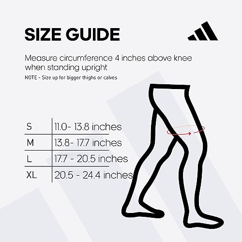 Adidas Knitted Support Sleeve, Ergonomic Compression Sleeve - size: Medium, style: Knee Support