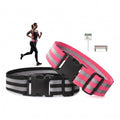Little World Reflective Belt, Reflective Running Gear Elastic Reflective Sash - color: Pink, Black