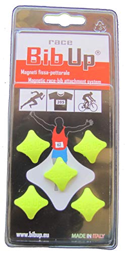 Magnetic RaceBib Fixing System - color: Yellow Fluo, size: Small