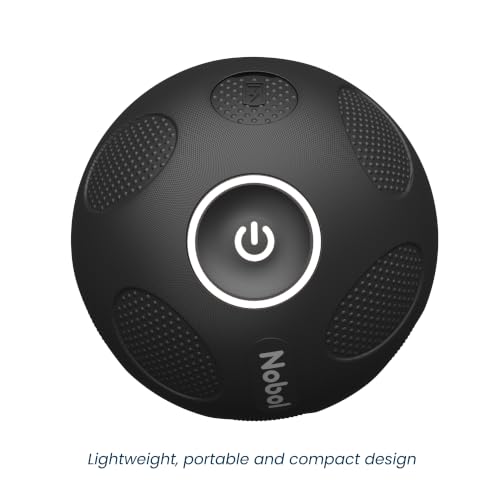 Nobol MyoSphere® Vibration Massage Ball & MyoBelt Kit, Portable Muscle Recovery Tool with Bluetooth Belt Remote Deep Tissue Vibration Rechargeable Massager - Space Black - color: Space Black