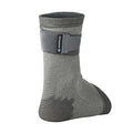 Rehband QD Knitted Ankle Support Brace, Breathable Elastic Ankle Sleeve with Adjustable Strap, Compression Ankle Support for Stability, Pain Relief & Sports Performance, Colour:Grey, Size:Medium - size: Medium