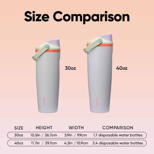 Owala FreeSip Sway Stainless Steel Water Bottle 40 oz Beach House - color: Beach House, size: 40 Ounces