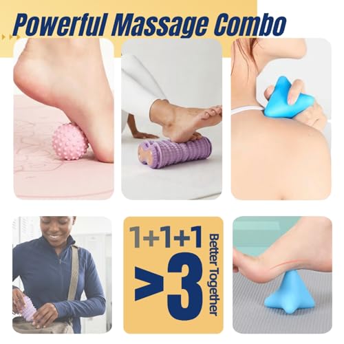 Foot Roller & Foot Massage Ball, Plantar Fasciitis Relief Set