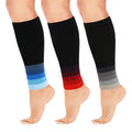 Junely 3 Pairs Calf Compression Sleeve for Men and Women - color: Black