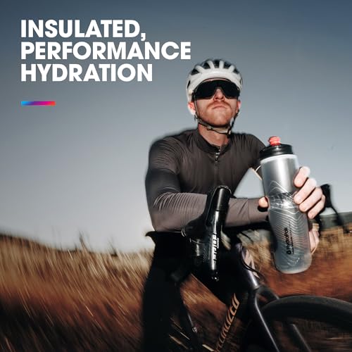 HydraPak Polar Surge Insulated Bike Water Bottle (24oz, Ascent Yellow) - color: Ascent Yellow, style: 24oz/700ml