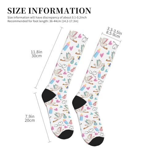 FREEHOTU Compression Knee High Socks for Women/Men Circulation 15-20 Mmhg - color: Special Delivery