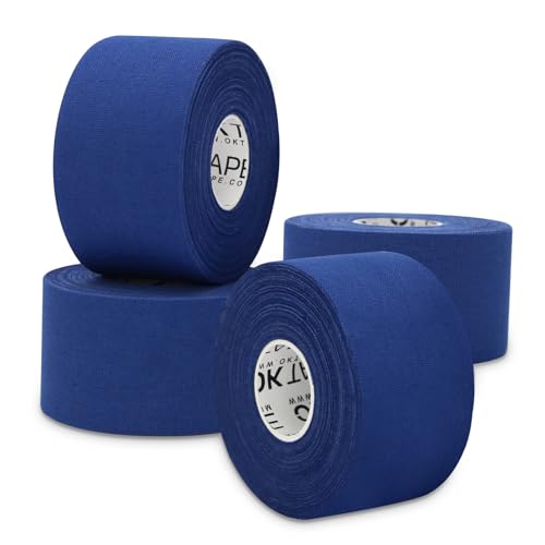 OK TAPE 4 Rolls Athletic Tape, Sports Tape, Very Strong, Easy Tear - color: Blue-4 Rolls, size: 15 yards