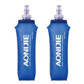 JEELAD Soft Folding Water Bottles TPU Collapsible Flask Hydration Pack Ideal for Running Hiking Cycling Outdoor - color: 500ml / 16.9oz - Pack of 2