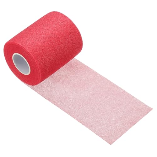 Pre Wrap Tape, Non-Slip Grip Cushion Wrap Prewrap Athletic Tape Fitting for (Tennis- Badminton - Pickleball - Sports) - color: Rose Red