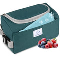 Genteen Small Cooler Bag with Ice Pack,Insulated Lunch & Snack Tote - color: Green