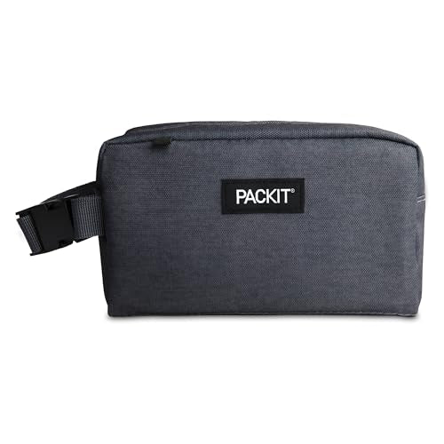 PackIt Freezable Snack Box, City Charcoal - color: City Charcoal, size: Medium