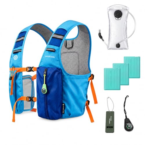 Cooling Vest for Men Women, Hydration Vest for Running Hiking (Blue, One-Size)