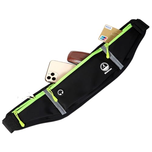 Running Belt Slim Fanny Pack Jogging Pouch Phone Holder Waist Pack - Black - color: Black
