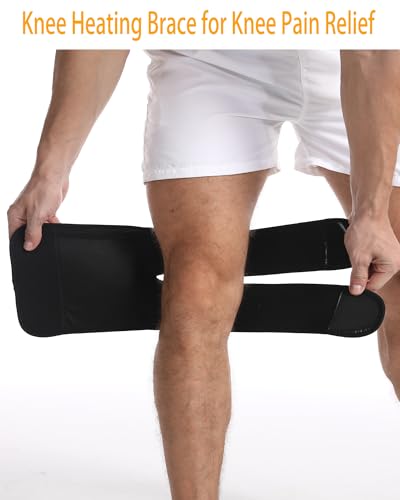 Heated Knee Wrap, Knee Heating pad (1 Piece Black-New)
