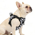 PUPTECK Dog Harness Small Sized Dog, Step in Adjustable Reflective Dog Vest Harness Escape Proof, No Pull Soft Padded Harness Easy Control, Checkered, M - color: Black&White(Checkered), size: M (CHEST: 14.5"-20")