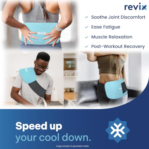 REVIX Extra Large Gel Ice Packs Reusable, 2 Packs Cold Compress - color: Blue, size: Extra Large 14 x 7 Inch
