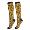 Compression Socks Knee High Support Socks Women Circulation Stockings for Athletic Running Cycling Flying - color: Duck