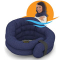SunnyBay Hands-Free Heating Pad, Neck and Shoulder Wrap, 26 inch, Navy - color: Navy Blue