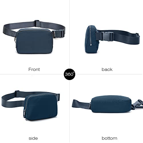 Fanny Belt Bag Waist Pack Crossbody Bags Bum Bag for Running Hiking Travel Workout Adjustable Strap for Women -blue - color: blue