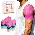 Precut Kinesiology Tape for Shoulder, 10 Pcs, Pink - color: Pink, size: 10 Pcs