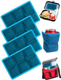 aadsioahd 4 Pack Ice Packs for Lunch Boxes, Slim Reusable Freezer Packs