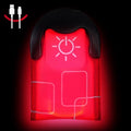 Aucuu Reflective Running Gear Set, Magnetic LED Clip Lights, Rechargeable Magnet Clip, Running Safety Lights with 3 Lighting Modes, High Visibility, Brightly Luminous for Night Running, Cycling - color: #3 Red
