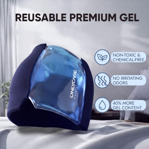 ONLYCARE Migraine Relief Cap, Headache Relief Cold Cap with Odorless Gel - color: Blue