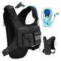 Criuage USA Patent Running Hydration Vest Backpack, Lightweight Chest Pack with 2.0L Water Bladder Bag Daypack for Hiking Running Cycling Race Marathon for Women Men - color: Black V2