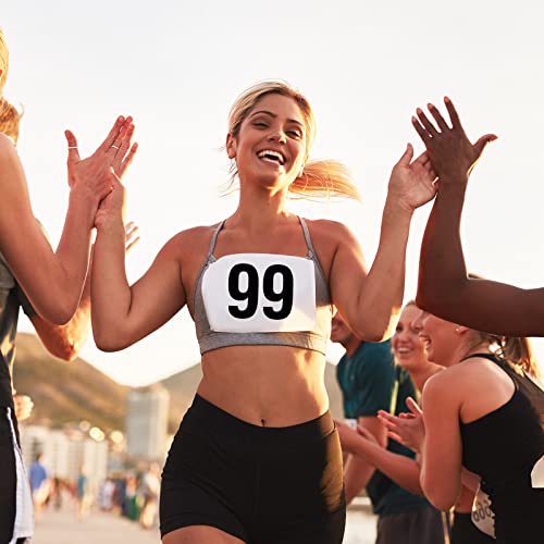 Hanaive Running Bib Numbers for Marathon Sports - style: 1-100 Number