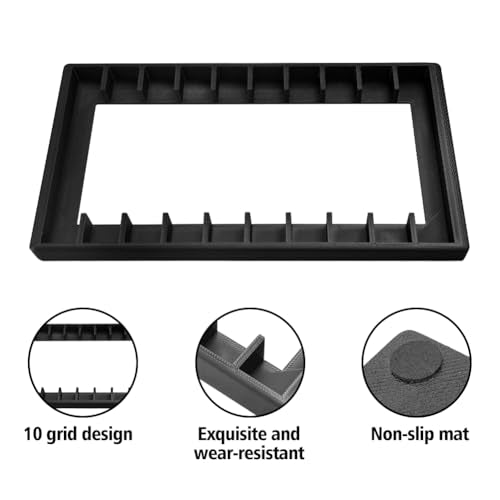 GRETJOB 10-Slot Cassette Tape Storage Rack – Durable & Stylish Organizer Holder for Home, Studio, Collectors – Easy to Move & Organize Audio Tapes