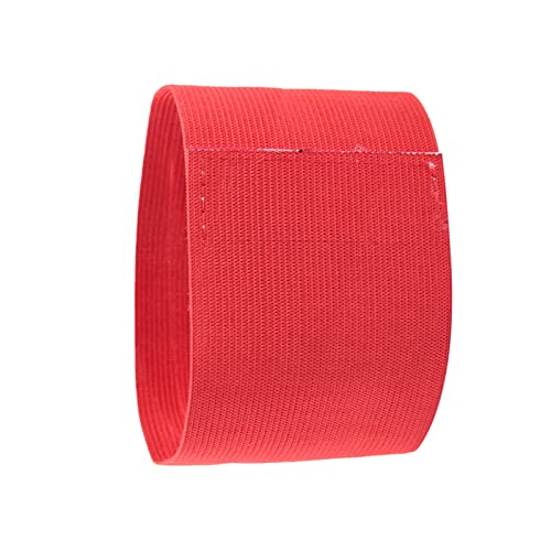 Soccer Armband, 5 Colors Outdoor Team Sports Groups Captain Armband Adjustable Player Bands (Red)