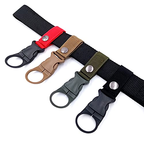 smile wood 4PCS Bottle Clip Portable Holder Keychain for Backpack - color: Mixed color