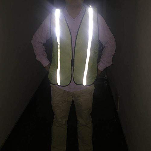 zojo High Visiblity Reflective Mesh Safety Vest Bulk 10 Pack - color: 10pcs-neon Yellow Updated