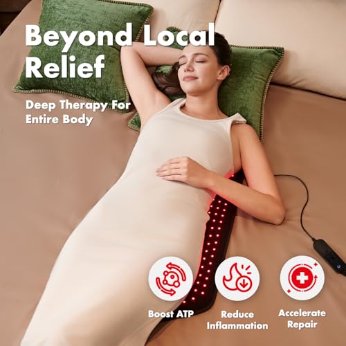 ALLOLO Red Light Therapy for Body, 3 in 1 LEDs Red Light Therapy Belt - size: 27.6"*13.9"