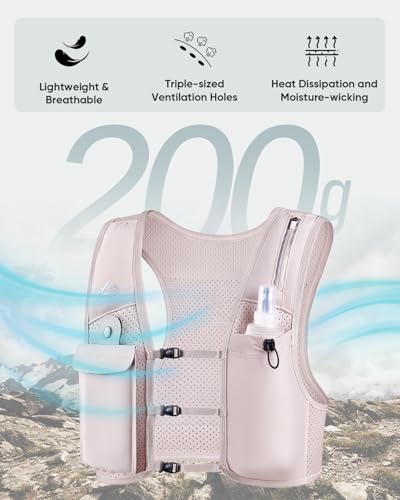 Zelvot Running Vest for Women Men, Touchscreen Phone Pocket - color: Pink, size: X-Small-Small