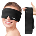 Cooling Eye Mask for Puffy Eyes, FSA Eligible HSA Reusable Eye Ice Pack - color: Black