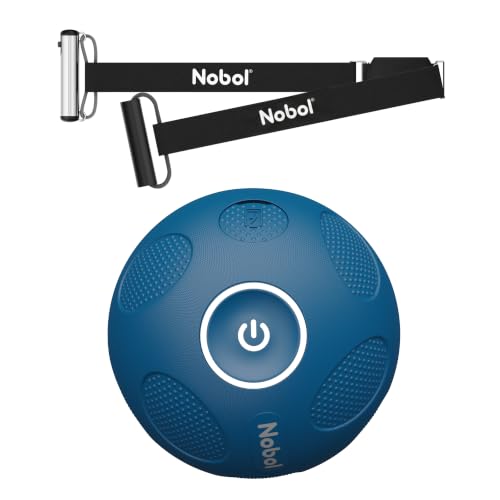 MyoSphere® Vibration Massage Ball & MyoBelt Kit, Portable Muscle Recovery Tool with Bluetooth Belt Remote Deep Tissue Vibration Rechargeable Massager - Nobol Blue - color: Nobol Blue
