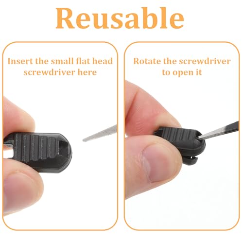 25 Pack Zipper Pull Tabs Cord Ends Tips, Shoe Lace End Tips Cord Lock Clips Cords Ends Tip Zipper Clips Replacement Quick No Tied Shoelace for Handbags Backpacks Marathon Running Shoe
