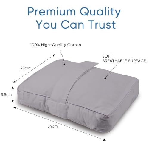 Knee Pillow with Soft Straps for Side Sleepers (Black) - color: Grey